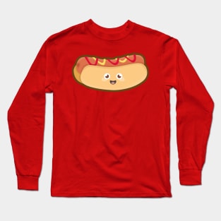 Kawaii Hotdog Long Sleeve T-Shirt